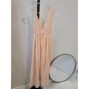 Indah Anjeli Namibia Maxi Dress Women’s Sz Small Pink Beach Resort Vacation